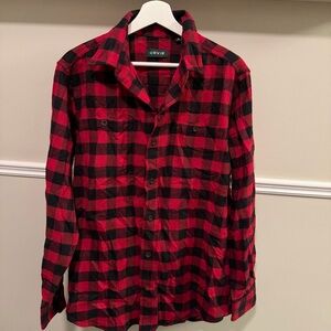 Orvis Classic Fit Flannel Shirt – Red & Black Buffalo Check (Men’s M)